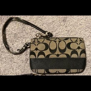 Coach clutch wristlet